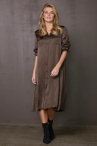 NU DENMARK DRESS BUTTON DOWN WITH COLLAR 8110-23 VALINA