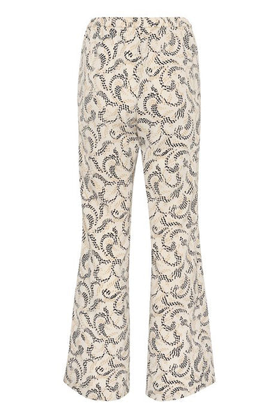 INWEAR TROUSER PRINT FLARE ELASTIC WAISTBAND & DRAWSTRING 30110469/303635 YAFAL