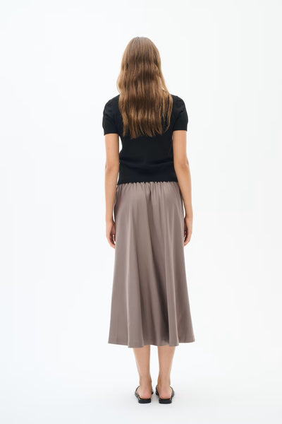 INWEAR SKIRT SILKY A LINE WITH POCKETS ELASTIC WAISTBAND BACK 30106791/181306 ZILKY