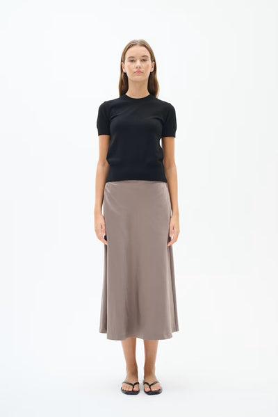 INWEAR SKIRT SILKY A LINE WITH POCKETS ELASTIC WAISTBAND BACK 30106791/181306 ZILKY