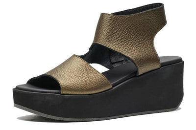 ARCHE SANDAL OPEN WEDGE METALLIC LEATHER 1C9R3-9A10 GALWAY