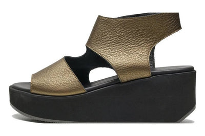 ARCHE SANDAL OPEN WEDGE METALLIC LEATHER 1C9R3-9A10 GALWAY