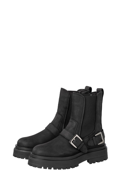 YAYA BOOT BIKER WITH DOUBLE BUCKLE AND STRETCH ANKLE 05-01320