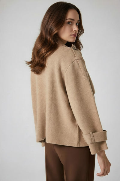 NOTSHY JACKET CASHMERE CROP TRENCH NF0U002 TALITA SAND