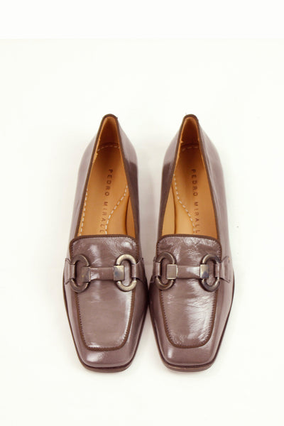 PEDRO MIRALLES LOAFER PATENT WITH METAL SNAFFLE BIT 24037