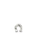 UNO DE 50 EARRING DAINTY STUD HORSESHOE PIE0001